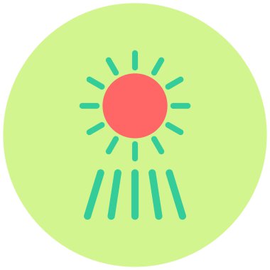 Ultraviyole. Web simgesi basit illüstrasyon