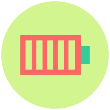 Pil. Web simgesi basit illüstrasyon