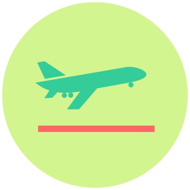 Havalan. Web simgesi basit illüstrasyon