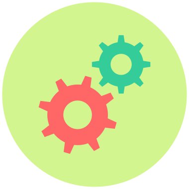 Ayarlar. Web simgesi basit illüstrasyon