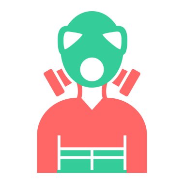 Maske. Web simgesi basit tasarım