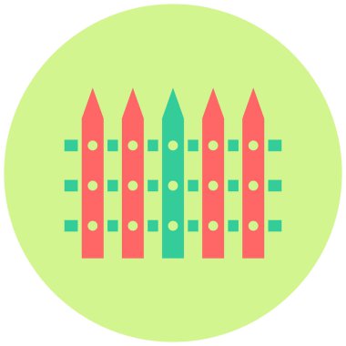 Çit. Web simgesi basit tasarım