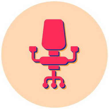 Sandalye. Web simgesi basit illüstrasyon