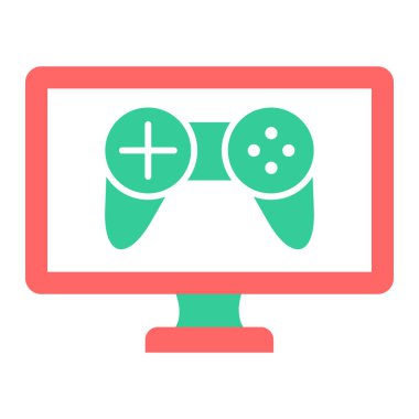 Oyun kolu. Web simgesi basit illüstrasyon