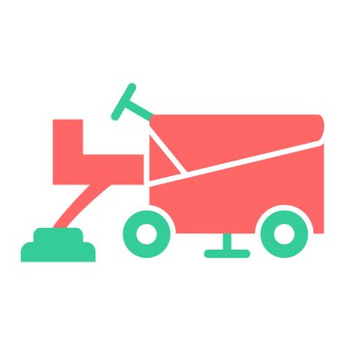 El arabası. Web simgesi basit tasarım