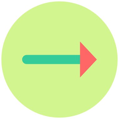 Ok. Web simgesi basit illüstrasyon