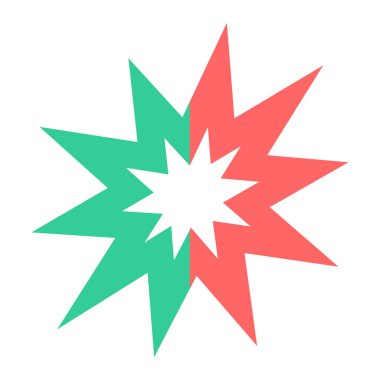 Bir yıldız simgesinin vektör illüstrasyonu