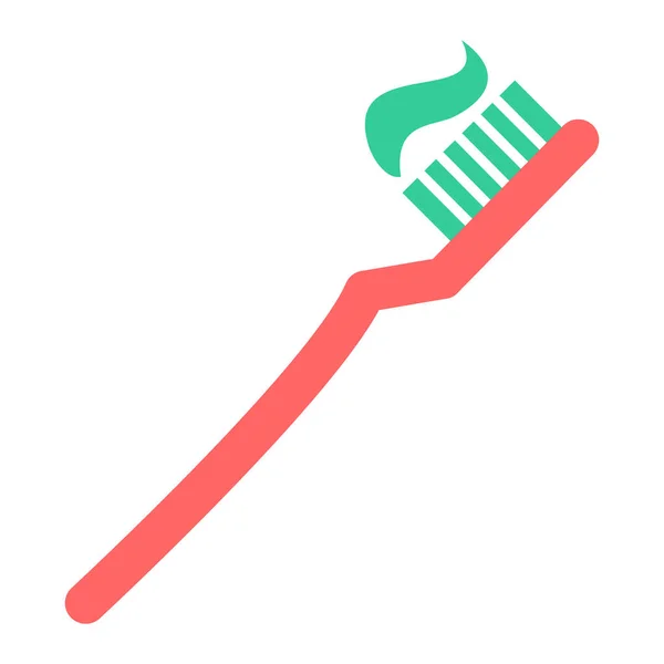Οδοντόβουρτσα Web Εικονίδιο Απλή Απεικόνιση — Διανυσματικό Αρχείο