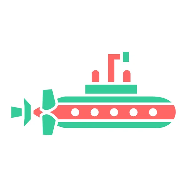 Gemi Simgesi Vektör Illüstrasyonu — Stok Vektör