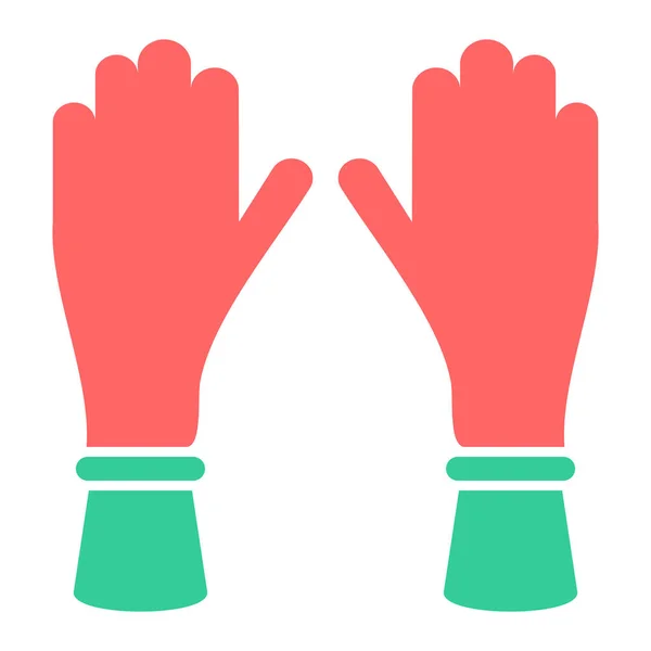 Glove Web Icon Vector Illustration — Stock Vector