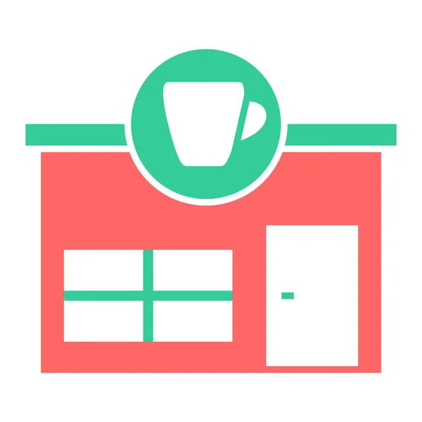 Cafetería Icono Web — Vector de stock