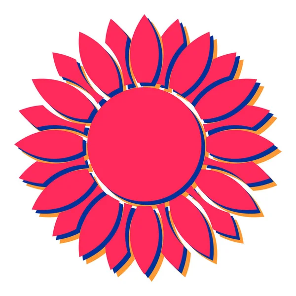 Цветочная Икона Простая Иллюстрация Цветочного Векторного Логотипа Веб — стоковый вектор