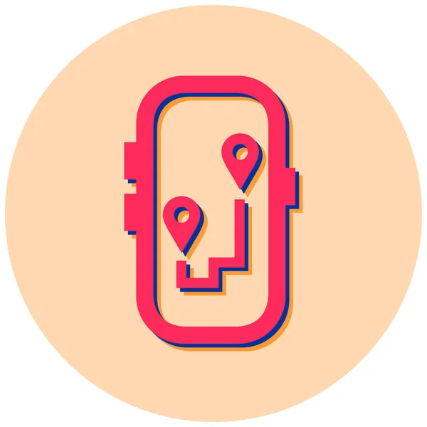 Gps Map Pin Icon Vector Illustration — Stock Vector