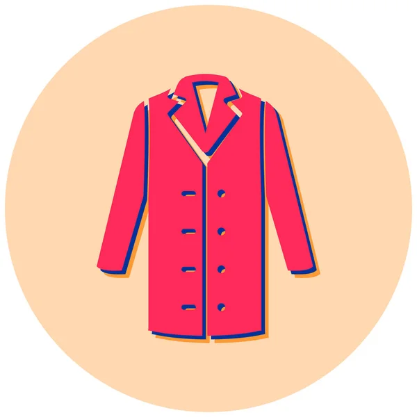 Veste Icône Web Illustration Simple — Image vectorielle