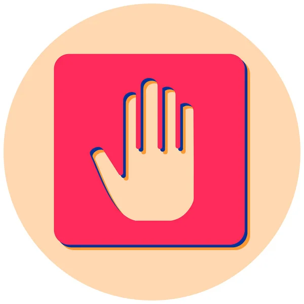 Hand Symbol Vektor Illustration — Stockvektor