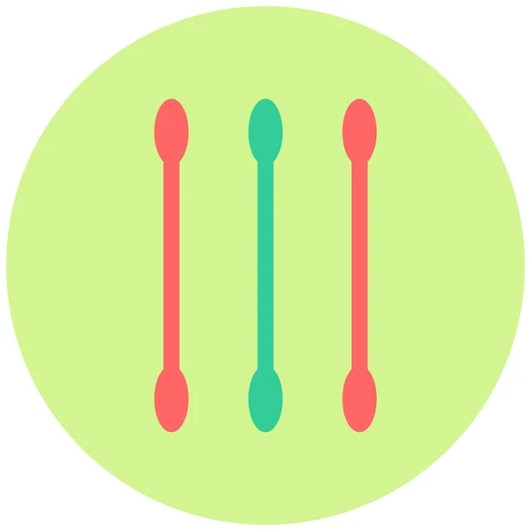 Vector Illustration Cotton Buds Icon — Vetor de Stock