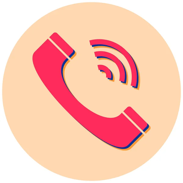 Telefon Web Symbol Einfache Illustration — Stockvektor