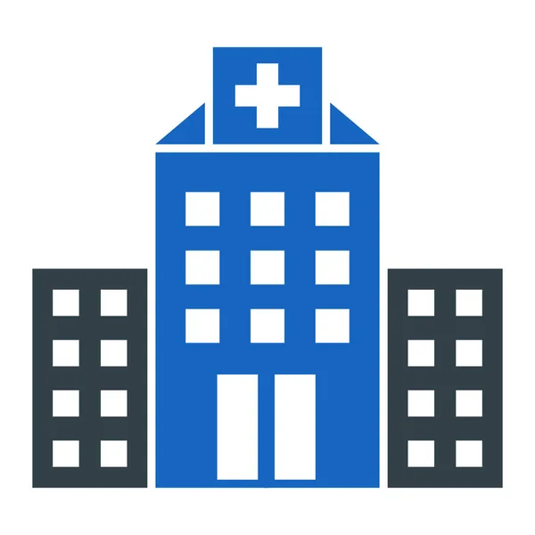 Hospital Building Icon Vector Illustration — Stock Vector