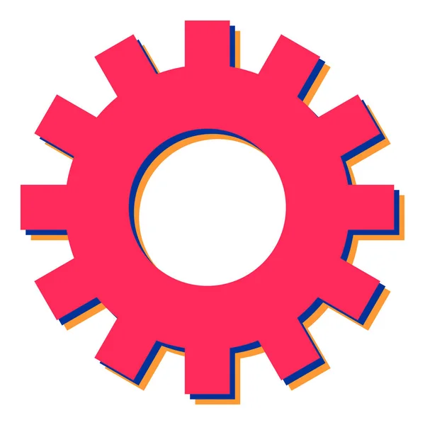 Gear Icon Vector Illustration — Stock Vector