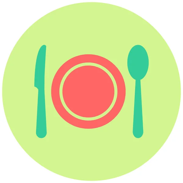 Cutlery Web Icon Simple Design — Stock Vector