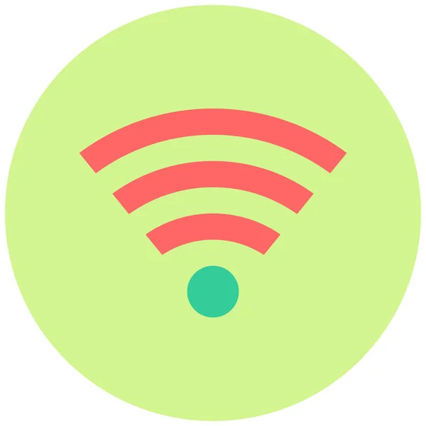 Wifi Icona Web Semplice Illustrazione — Vettoriale Stock