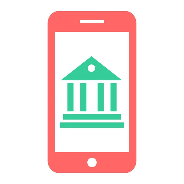 Mobile Banking Ikone Vektorillustration — Stockvektor