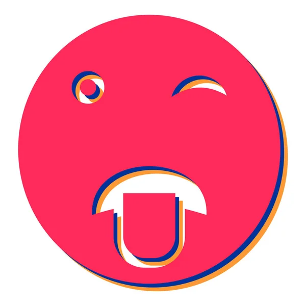 Emoji Ícone Web Ilustração Simples — Vetor de Stock