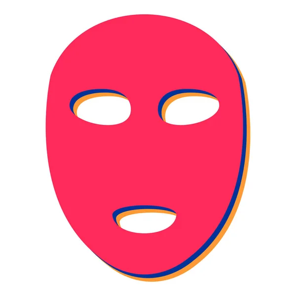 Mask Ikon Vektor Illustration — Stock vektor