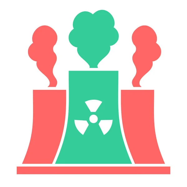 Εικονίδιο Πυρηνικού Σταθμού — Διανυσματικό Αρχείο