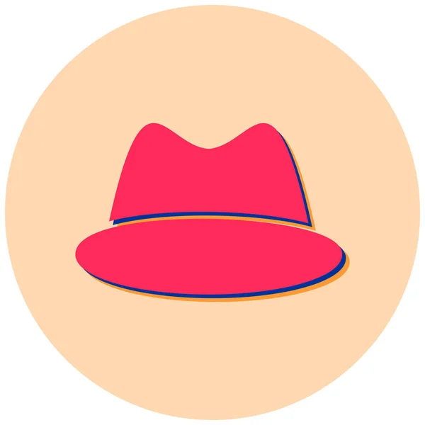 Chapeau Icône Web Illustration Simple — Image vectorielle