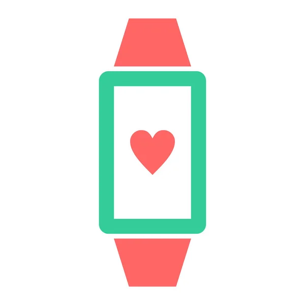 Smartwatch Icono Web Ilustración Simple — Vector de stock