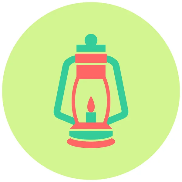 Lanterne Icône Web Design Simple — Image vectorielle