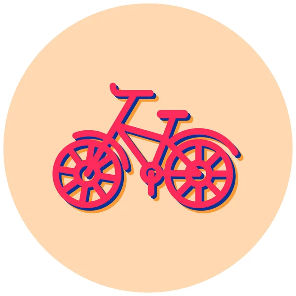 Bicicleta Icono Web Ilustración Simple — Vector de stock