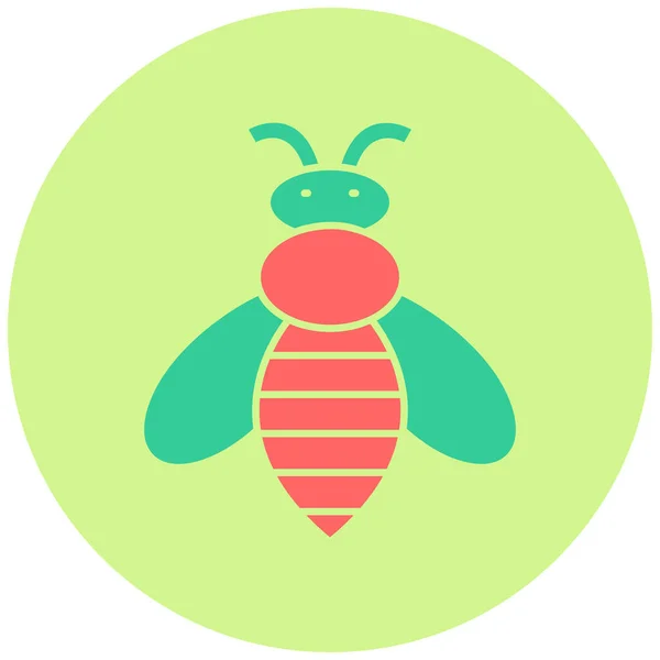 Bee Web Icon Vector Illustration — Stock Vector