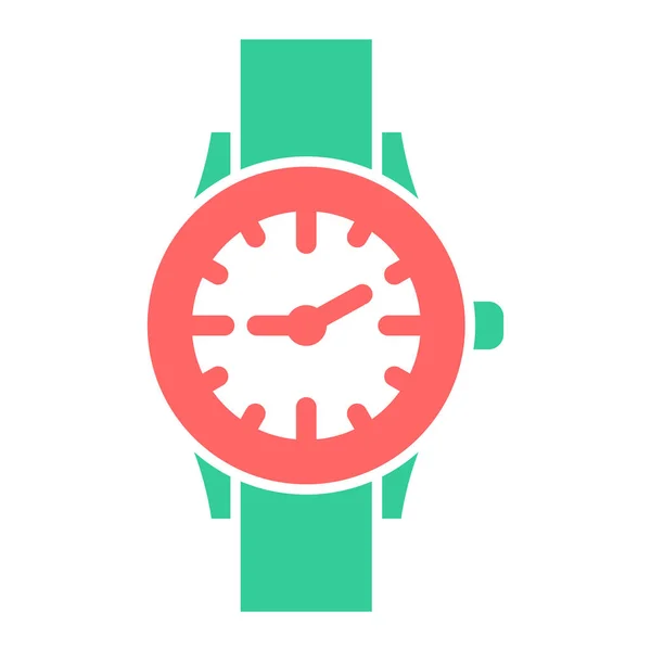 Icono Del Reloj Vector Ilustración — Archivo Imágenes Vectoriales