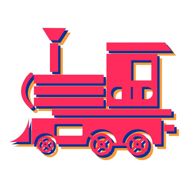 Tren Icono Vector Ilustración — Vector de stock