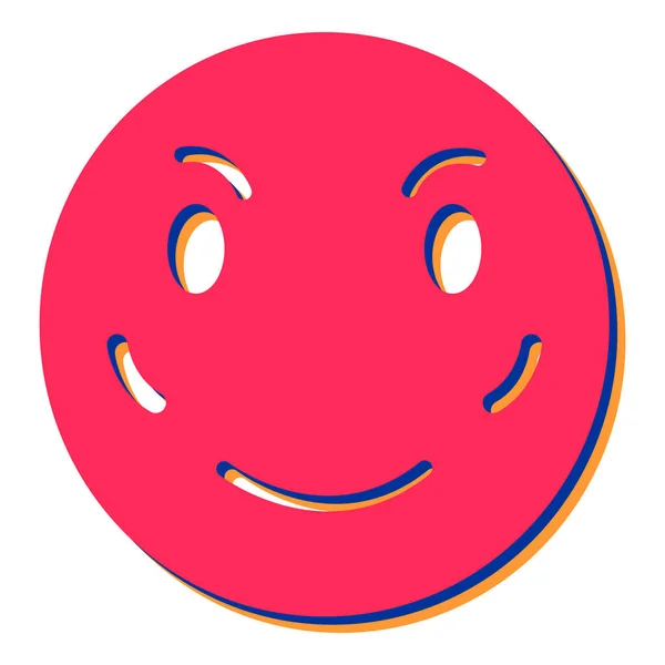 Vector Illustration Happy Face — Stock Vector