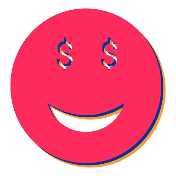 Happy Face Smile Emoticon Vector Illustration Design — Stock Vector