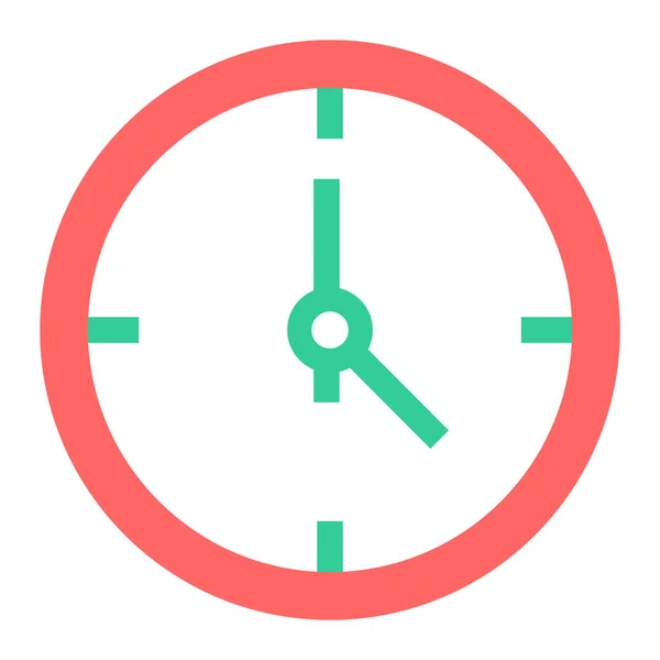 Reloj Icono Web Diseño Simple — Vector de stock