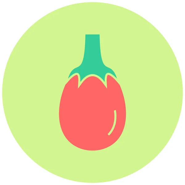 Auberginen Web Symbol Einfache Illustration — Stockvektor