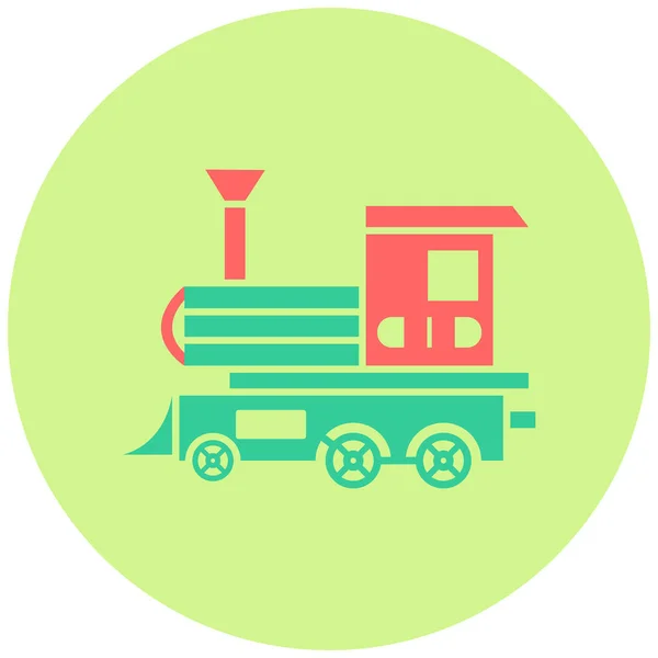 Tren Icono Web Ilustración Simple — Archivo Imágenes Vectoriales