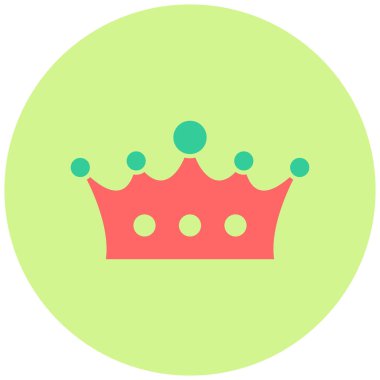 Crown modern simgesinin vektör illüstrasyonu 