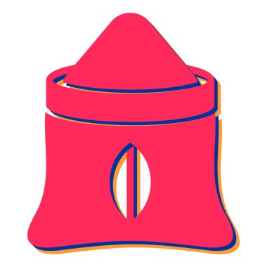 Çizgi film yıldızı simgesinin vektör çizimi