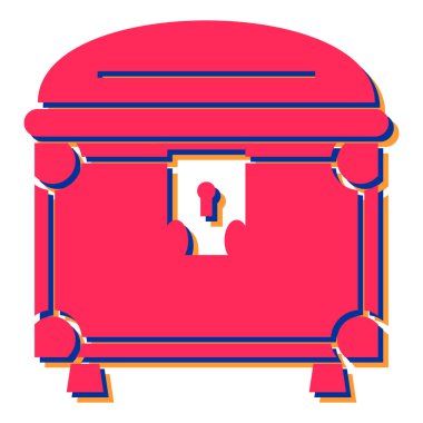 Modern b 'nin vektör çizimi geleneksel yiyecek ikonundan yoksundur