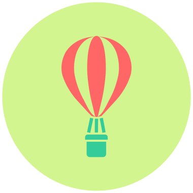 sıcak hava balonu. vektör çizim