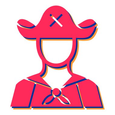 Şapkalı ve kasklı adam, vektör çizimi.