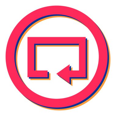 Web ve mobil uygulama tasarımınız için beyaz arkaplanda izole edilmiş ok simgesi vektörü, sağ logo konsepti