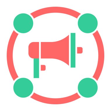 Megafon. Web simgesi basit tasarım