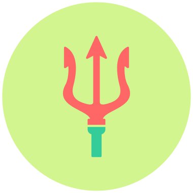 Trident simge vektör çizim