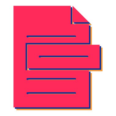 dosya belgesi vektör illüstrasyonu